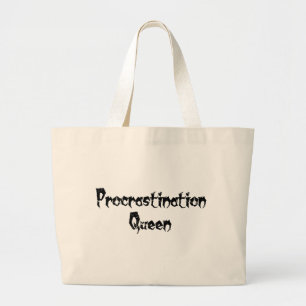 Grand Tote Bag Reine du procrastination