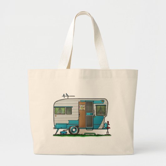 Grand Tote Bag Remorque de campeur de luxe (Devant)