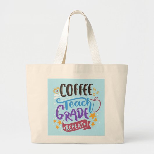 Grand Tote Bag Répeat de Coffee Teach (Devant)