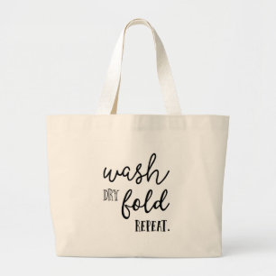Grand Tote Bag Répétition sèche de pli de lavage, grand