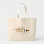 Grand Tote Bag réplication ADN (Devant)