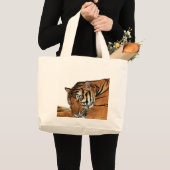 Grand Tote Bag Repose du tigre (Devant (produit))