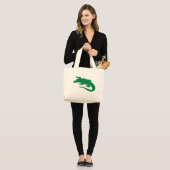 Grand Tote Bag Reptile d'alligator d'alligator de crocodile (Devant (modèle))