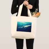 Grand Tote Bag Requin bleu (Devant (produit))