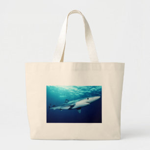 Grand Tote Bag Requin bleu