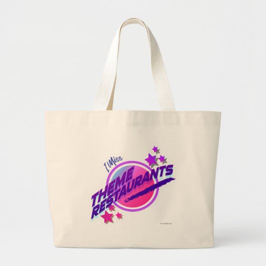 Grand Tote Bag Restaurant à thème Neon Epic Logo Amusant Parodie (Devant)