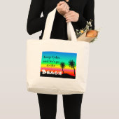 Grand Tote Bag Restez calme (Devant (produit))