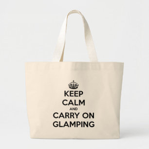 Grand Tote Bag Restez calmes et continuez à faire du glacis