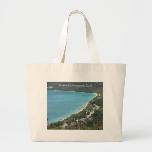 Grand Tote Bag Retiré - customisé (Devant)