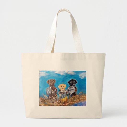 GRAND TOTE BAG RETRIEVERS LABRADOR (Devant)