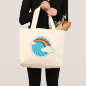 GRAND TOTE BAG RETRO RAINBOW (Devant (produit))