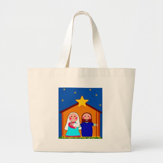 Grand Tote Bag Réveillon de Noël (Devant)