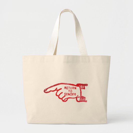 Grand Tote Bag Revenez à l'expéditeur (Devant)