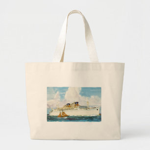 Grand Tote Bag Revêtement de Matson vers Hawaï