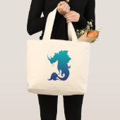 Grand Tote Bag Rhinocéros-Stego-Poisson (modèle de couleurs de (Devant (produit))