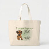 Grand Tote Bag Rhodesian Ridgeback Cadeaux (Devant)