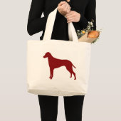 Grand Tote Bag Rhodesian Ridgeback (rouge) (Devant (produit))