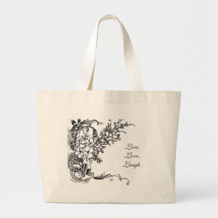 Grand Tote Bag Rire vivant d'amour