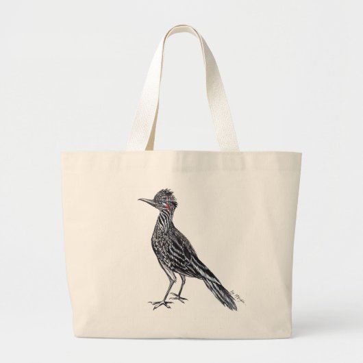 Grand Tote Bag roadrunner d'encre (Devant)
