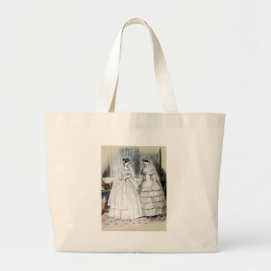 Grand Tote Bag Robes de mariée blanc antique