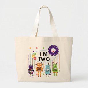 Grand Tote Bag Robot 2e chemises et cadeaux d'anniversaire