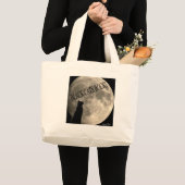 Grand Tote Bag Roche de chats noirs (Devant (produit))