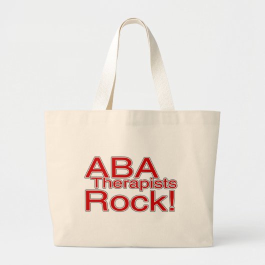 Grand Tote Bag Roche de thérapeutes d'aba (Devant)