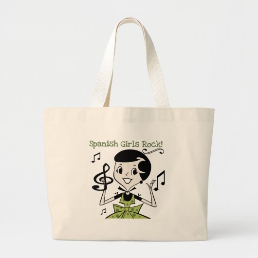 Grand Tote Bag Roche espagnole de filles (Devant)
