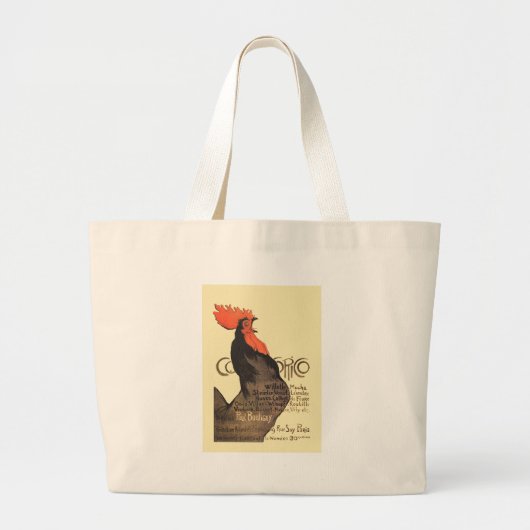 Grand Tote Bag Rooster Steinlen Cocorico (Devant)