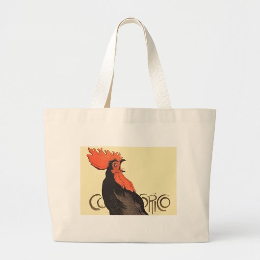Grand Tote Bag Rooster Steinlen Cocorico (Devant)