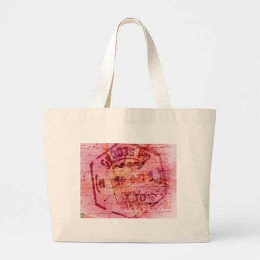 Grand Tote Bag rose (Devant)