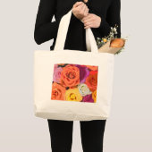Grand Tote Bag Rose (Devant (produit))
