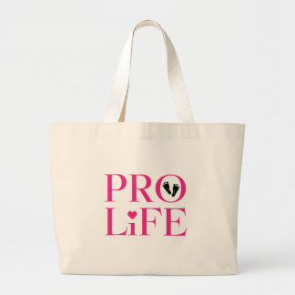 Grand Tote Bag Rose Anti-avortement