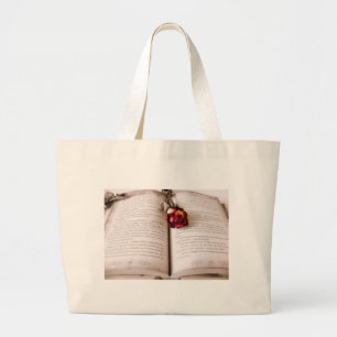 Grand Tote Bag Rose dans la bible