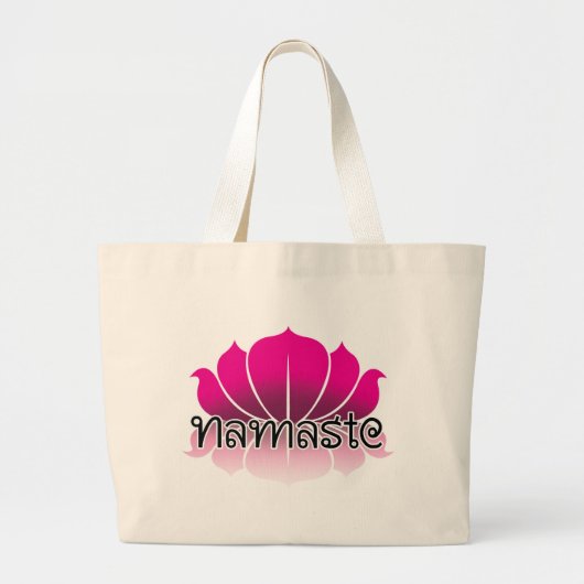 Grand Tote Bag Rose de Lotus (Devant)