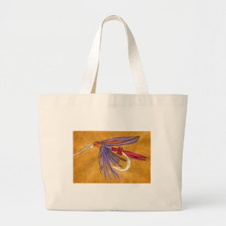 Grand Tote Bag "Rose et violet" Wet Fly Jumbo Fourre-tout