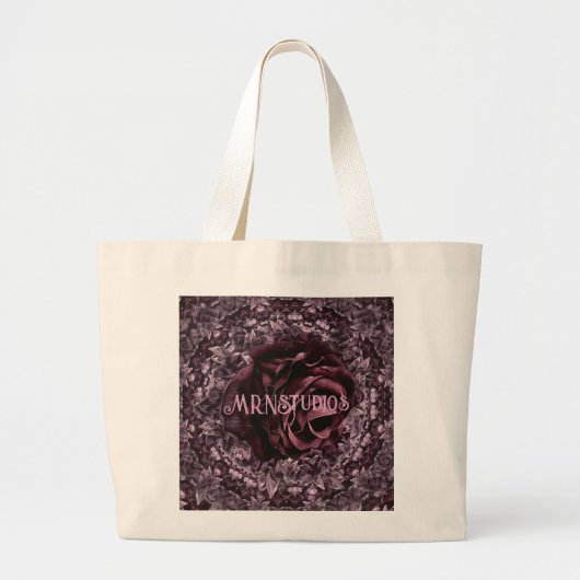 Grand Tote Bag Rose Mandala  (Devant)