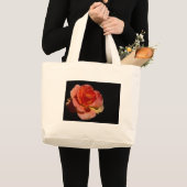 Grand Tote Bag Rose orange (Devant (produit))