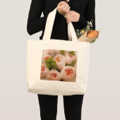 Grand Tote Bag Roses roses précieuses (Devant (produit))