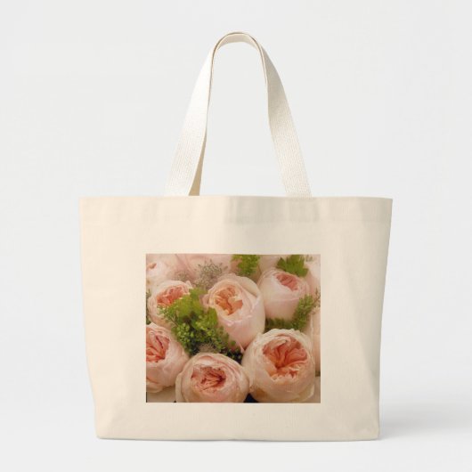 Grand Tote Bag Roses roses précieuses (Devant)