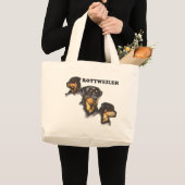 Grand Tote Bag Rottweiler (Devant (produit))