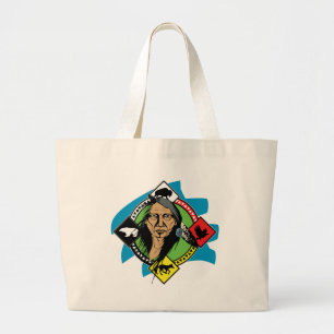 Grand Tote Bag Roue de médecine de Natif américain