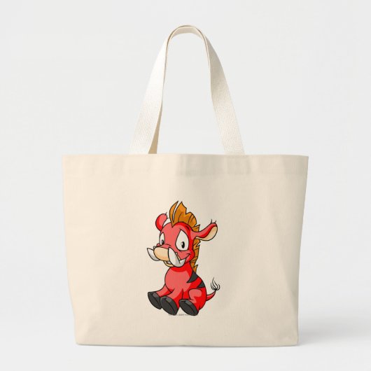 Grand Tote Bag Rouge de Moehog (Devant)