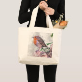 Grand Tote Bag Rouge-gorge (Devant (produit))