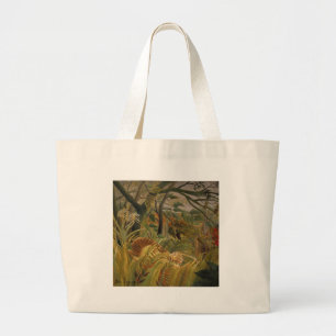 Grand Tote Bag Rousseau Jungle Tropical Tiger Art
