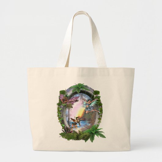 Grand Tote Bag Royaume des fées (Devant)