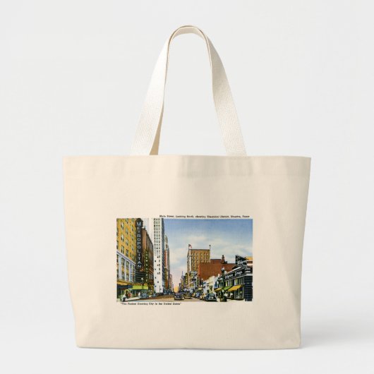 Grand Tote Bag Rue principale, Houston, le Texas (Devant)