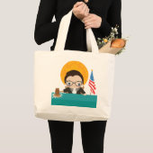 Grand Tote Bag Ruth Bader Ginsburg (Devant (produit))