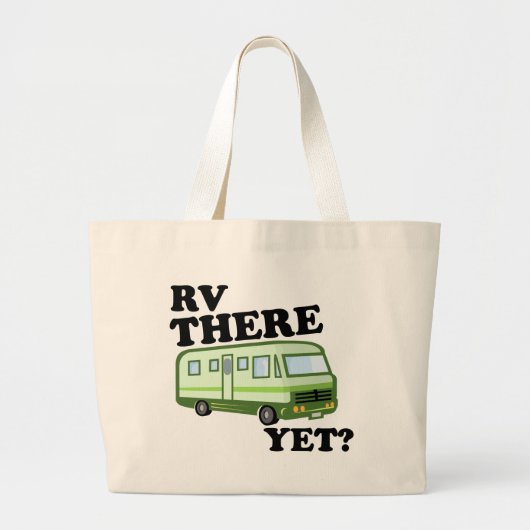 Grand Tote Bag RV LÀ ENCORE ? (vert) (Devant)