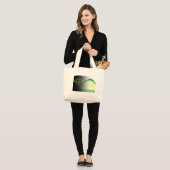 Grand Tote Bag Rythme de la vie (Devant (modèle))